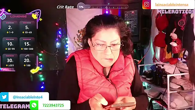 Snapshot of LaInsaciableIntensa chatting on 06-22-26, 03:25 LaInsaciableIntensa online show from 06-22-26, 03:25