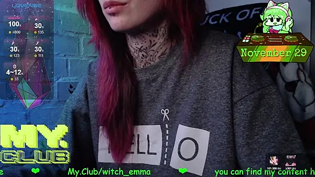 Witch Emma online show from 11-29-25, 09:23